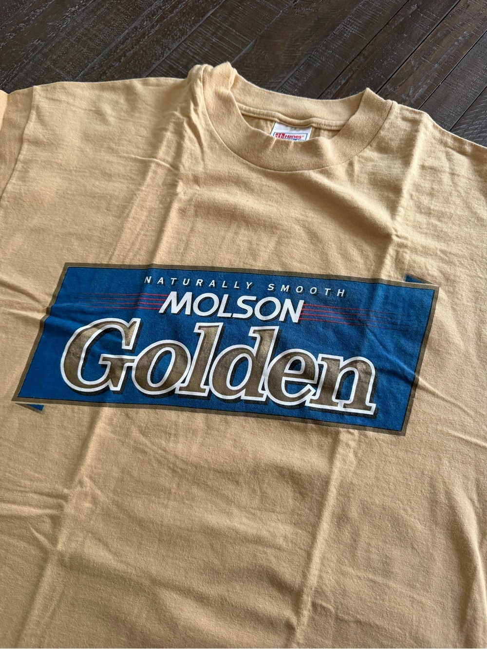 RARE Vintage 90s Molson Golden Beer Hanes Beefy-T T-Shirt XL